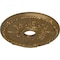 Ekena Millwork Antioch Ceiling Medallion (Fits Canopies up to 3 1/2"), 18"OD x 3 1/2"ID x 1 3/8"P, Pale Gold CM18SEPAS - alternate 2